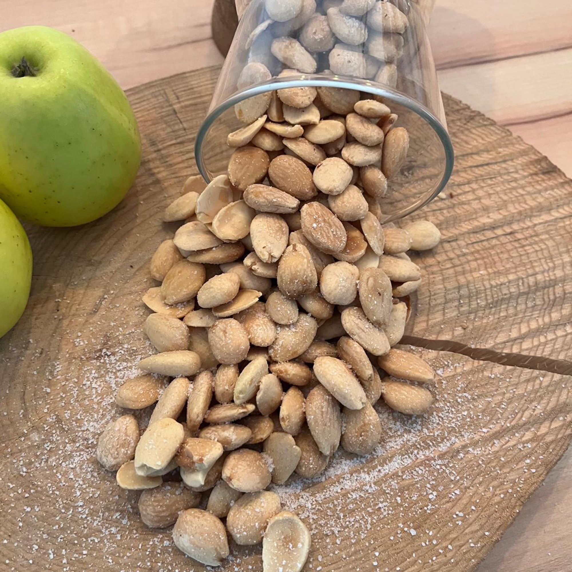Almendras Fritas con Sal sin Piel 1kg – Almendras Repeladas Artesanales – Snack Saludable Rico en Proteínas y Fibra – Formato Ahorro 1 Kilo – Calidad Gourmet Elefante Rosa
