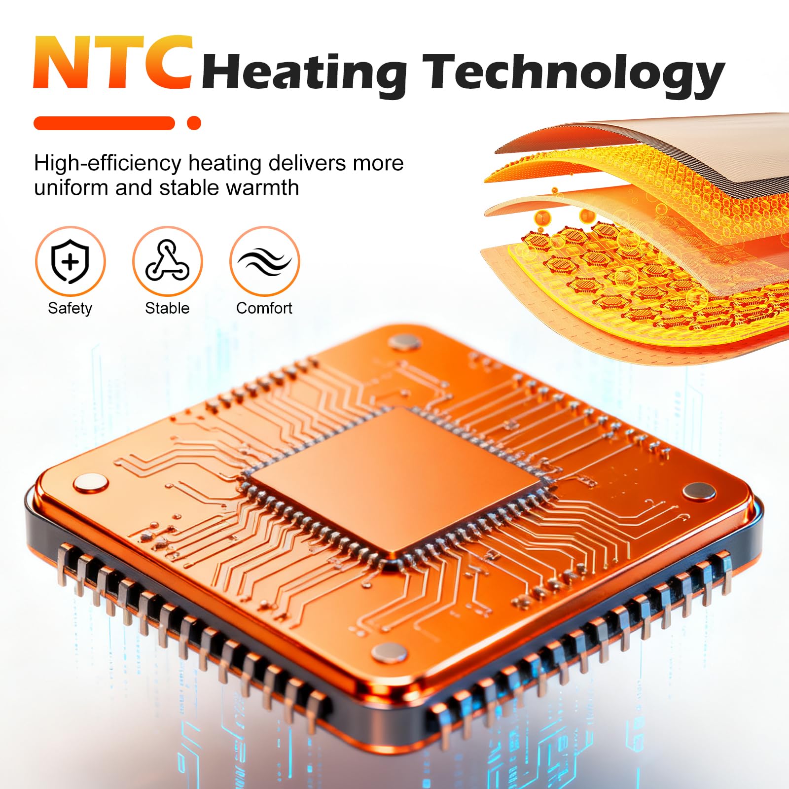 Foot Massager,Foot Revive Massager with 5 Vibration Mode,6 Heat Leavel for Both Father and Mother, Wireless & Portable (2pcs) - 5