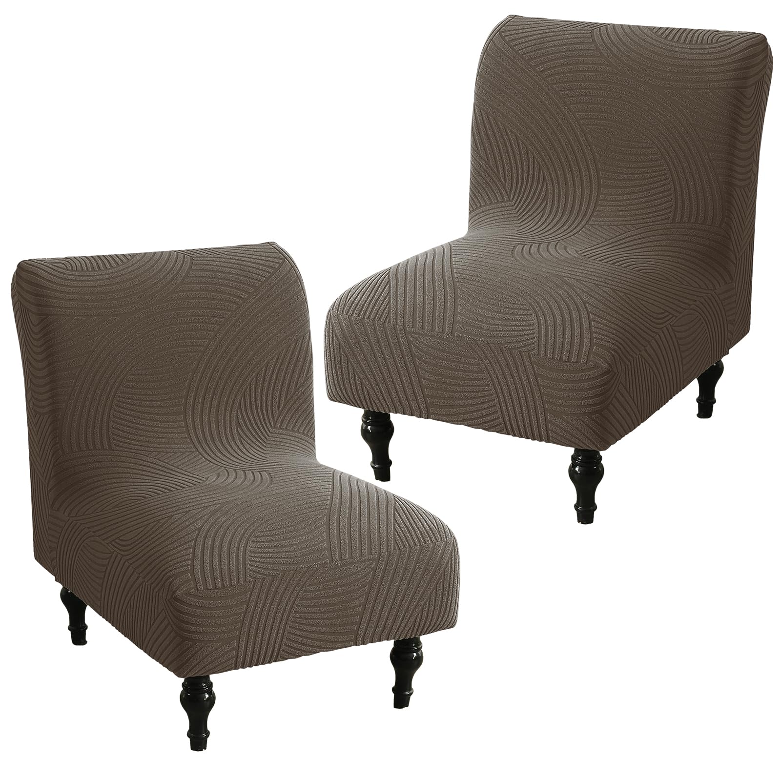 Armless Accent Chair Cover Slipcover for Living Room,Coffee