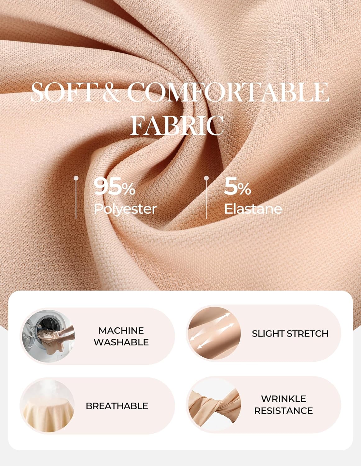 GRACE KARIN 2026 Women Dressy Tops, V Neck Half Sleeve Business Casual Blouses, Spring Fashion Peplum Work Shirts with Belt - Image 5