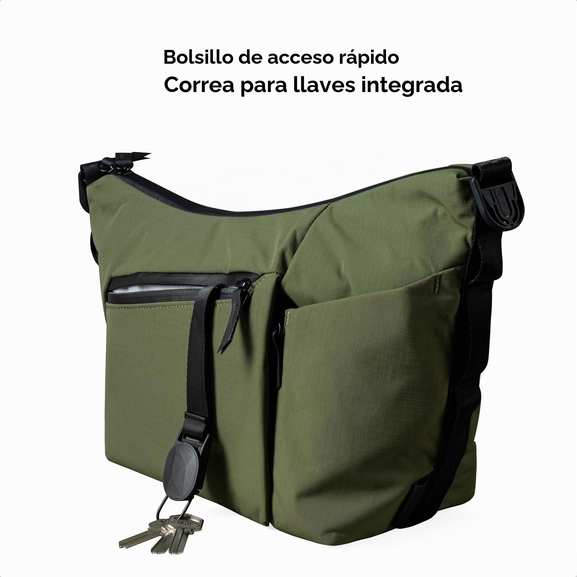 ALPAKA Flow Satchel - Bolso Cruzado EDC de 4 L para Viaje y Ciudad, Bandolera Resistente al Agua con Bolsillo para Botella y Llavero Magnético