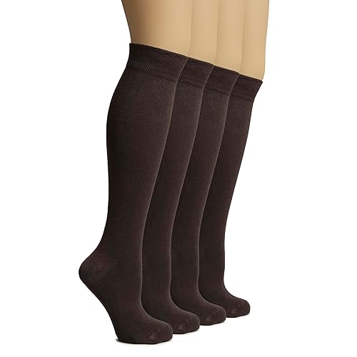 Hugh Ugoli Women's Rayon Derived from Bamboo Knee High Socks