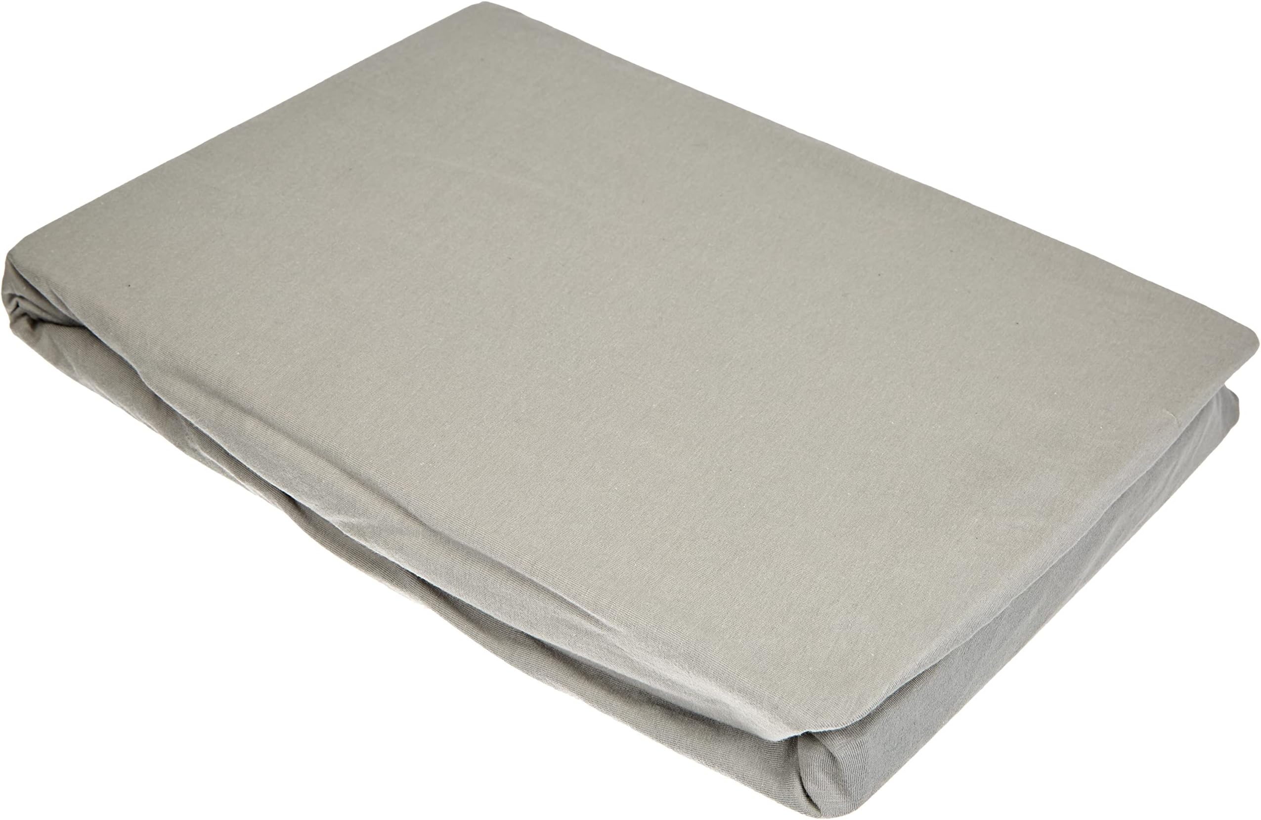 Fleuresse Jenny Jersey Fitted Bed Sheet, Jersey, stone grey, 100x220