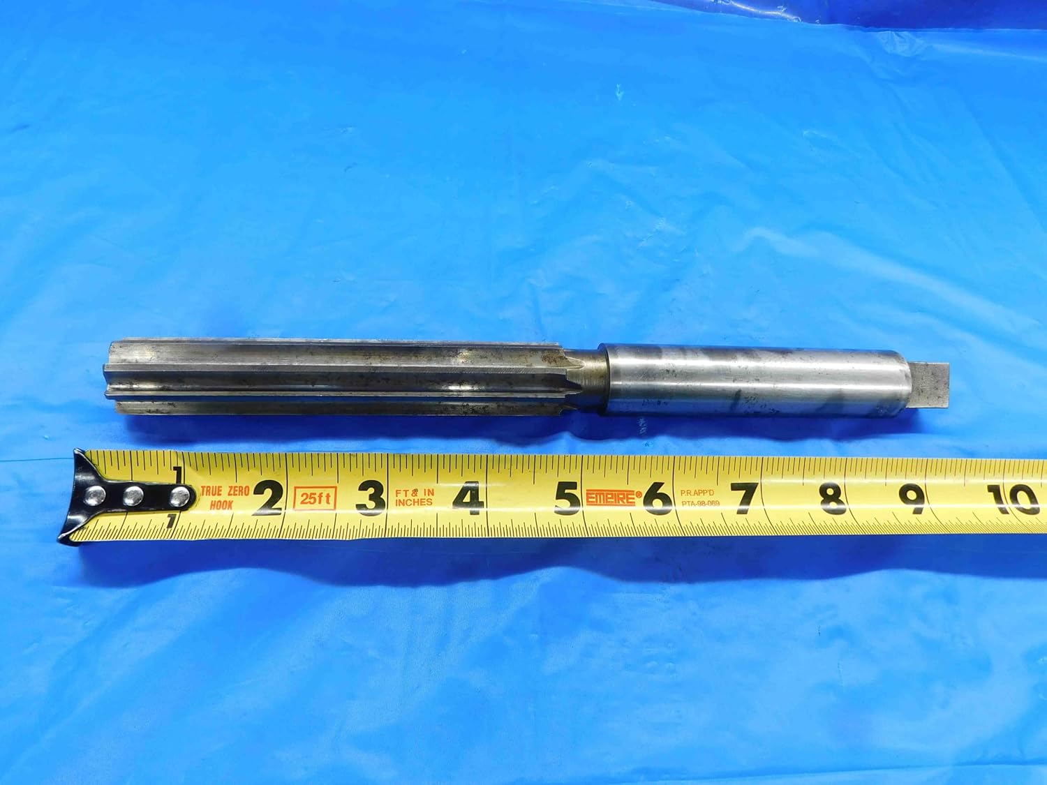 7/8 O.D. HSS Hand Taper Reamer 8 Flute .875 .8750 ONSIZE Straight Shank - BT0172BI3