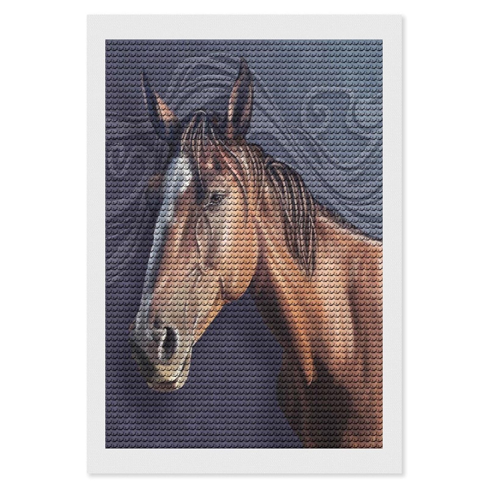 Nclqvjxzkhw Style Horse Diamond Art Painting For Adult Round Diamonds Pictures Arts Crafts Home Wall Decor 8"X12"