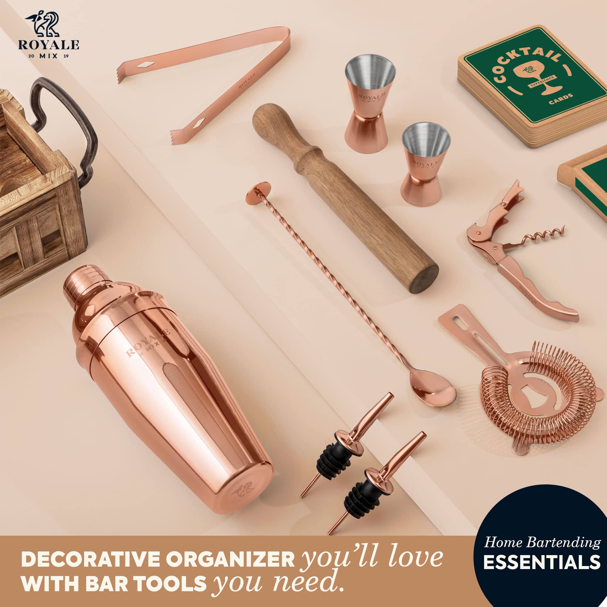Barman Kit Coctelera Set ROSE