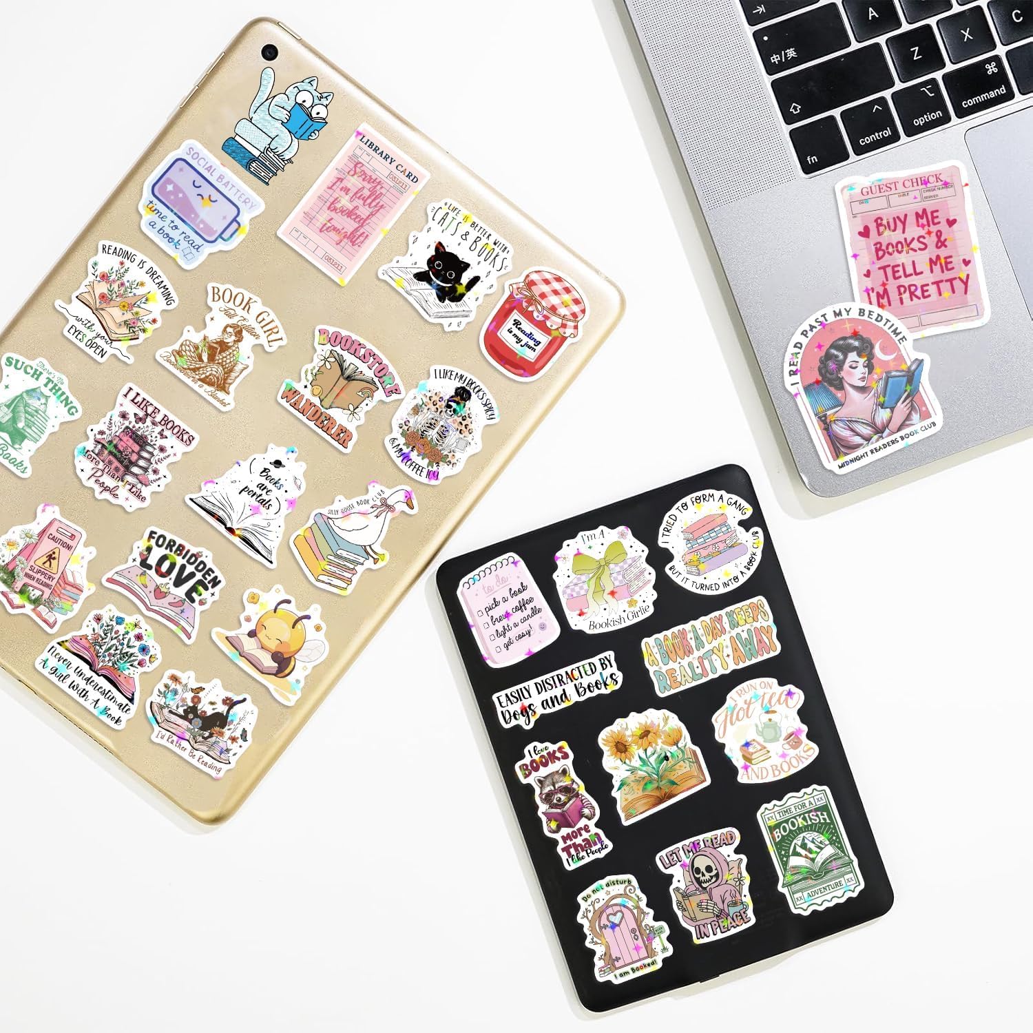 258 PCS Funny Stickers for Adults - Holographic Sarcastic Meme Decals, 258-bookish Stickers - Image 4
