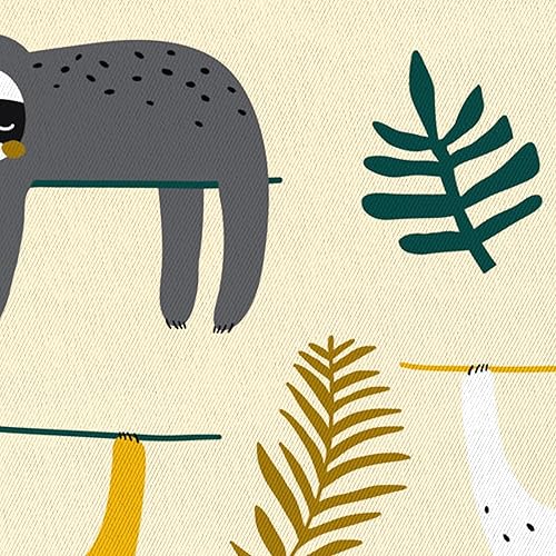 Miniatura 2 de Nueva tela 100% algodón impresa 57 pulgadas de ancho, múltiples impresiones disponibles, niños, tema de bebé, vendido por The Yard, perezosos