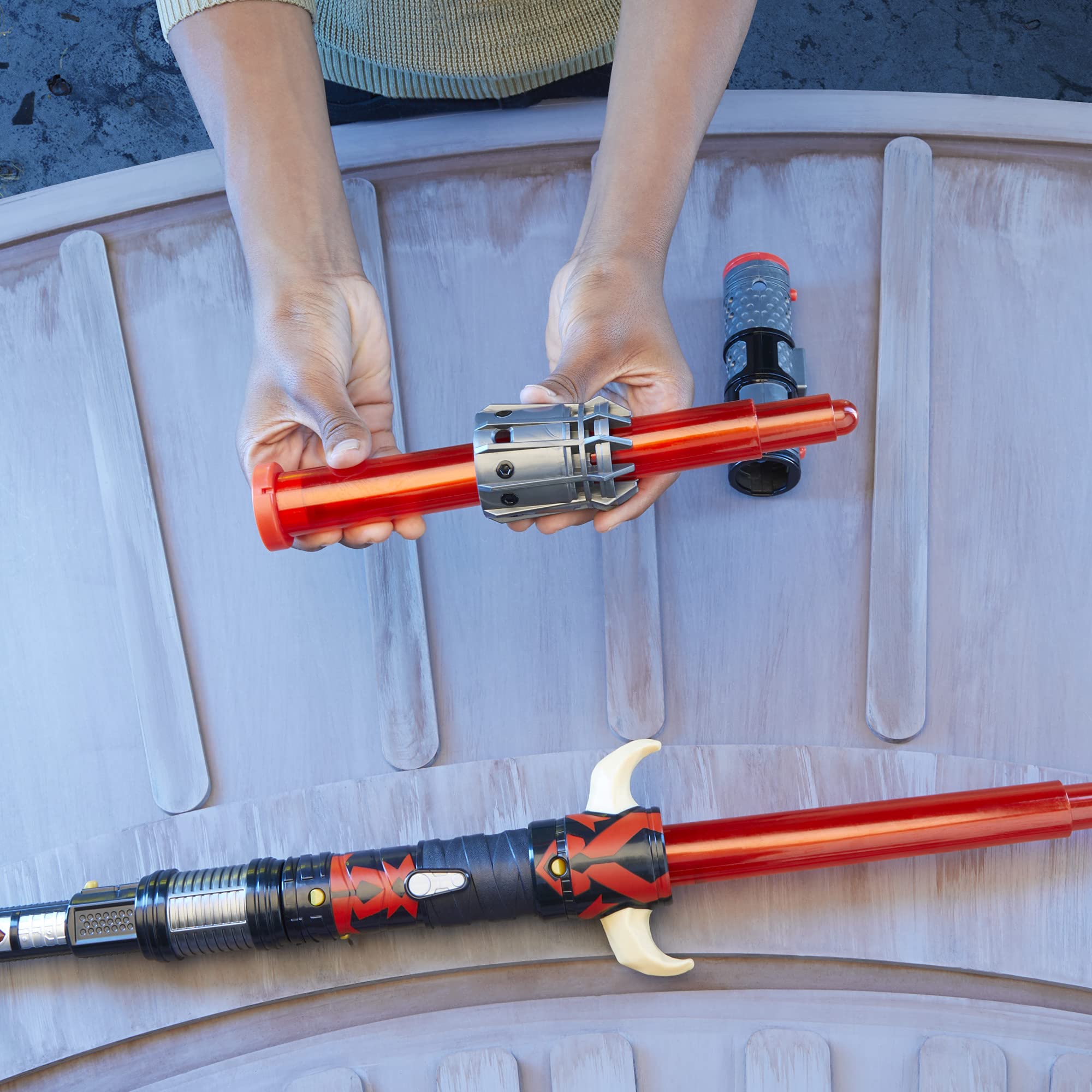 Buy Star Wars Lightsaber Darth Maul Double Bladed Electronic Red