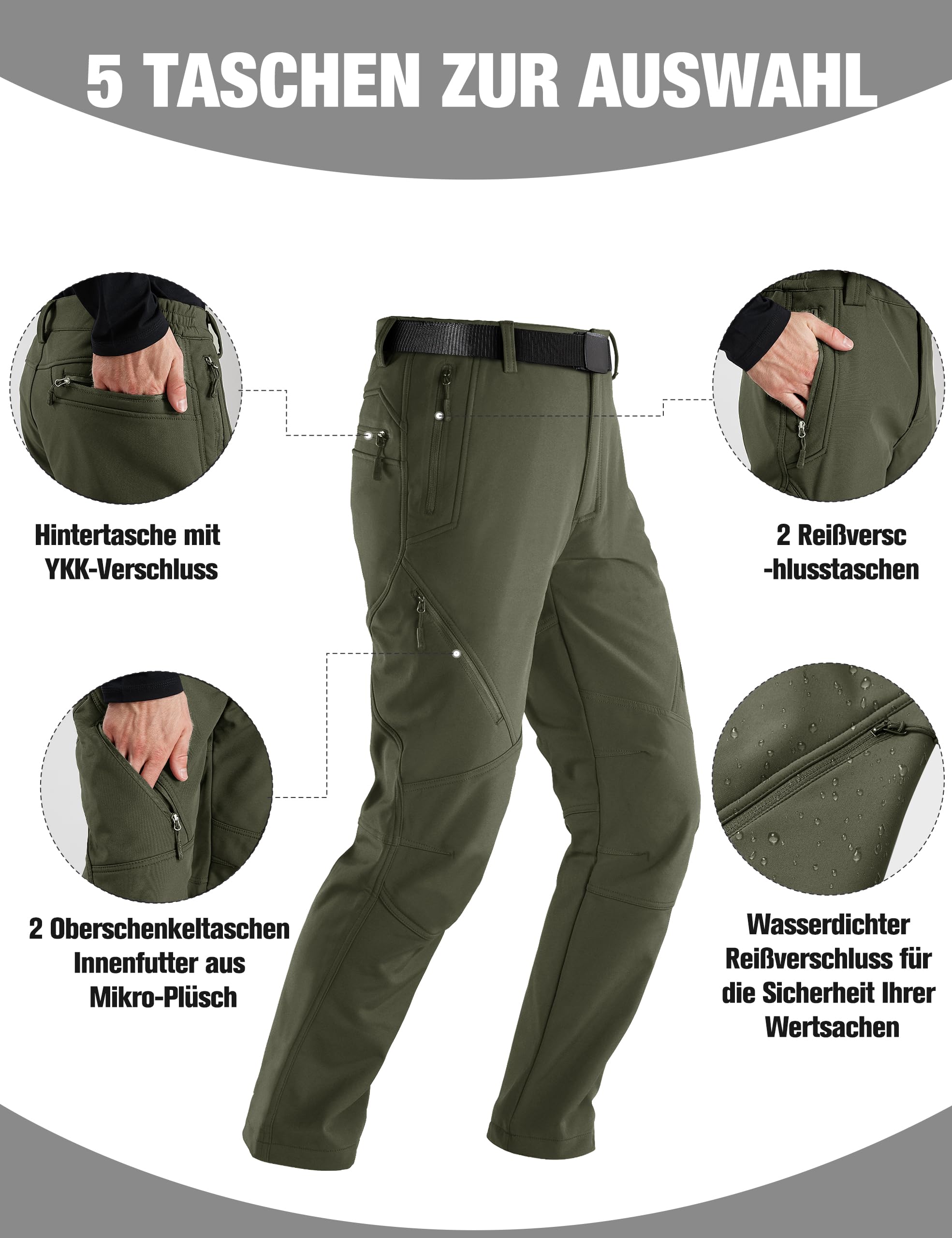 FREE SOLDIER Outdoor Pants Pantaloni Uomo