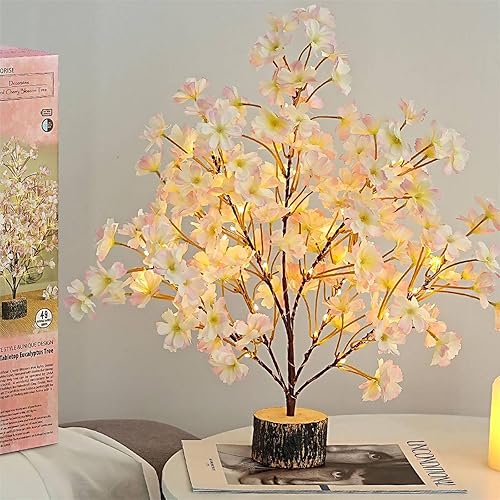 CENMORISE Luz de árbol de cerezo de 19 pulgadas