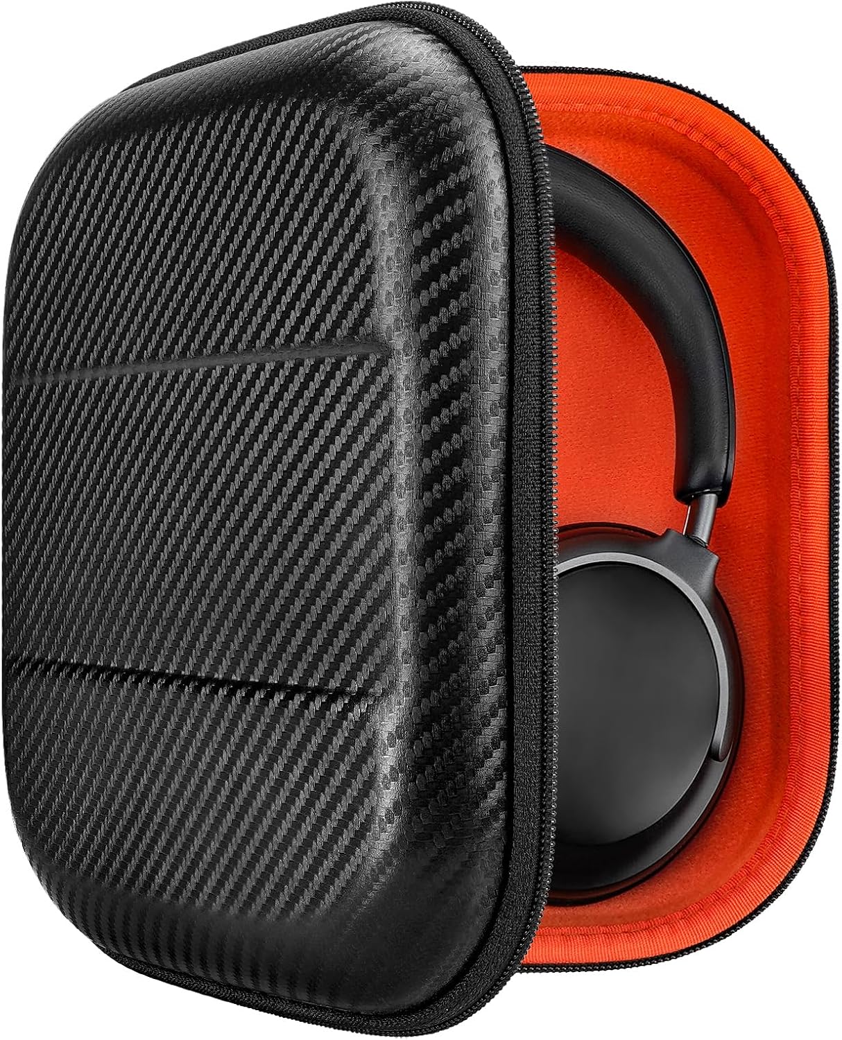 Geekria Shield Headphones Case for Lay Flat Over-Ear Headphones, Replacement Hard Shell Travel Carrying Bag, Compatible with Bose QC Ultra II, B&O Beoplay H95, Sony WH-CH520 Headsets (Black)