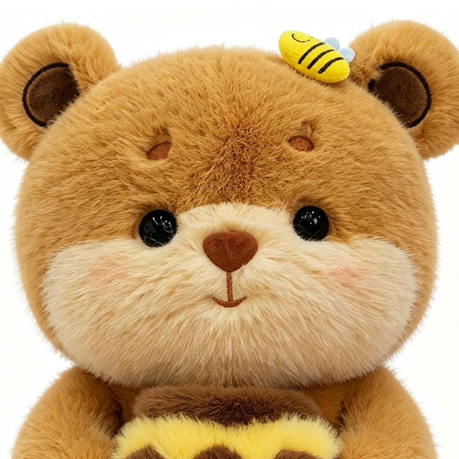 Genérico Teddybär | beruhigendes Karikaturspielzeug mit Handtopf | beruhigendes Plüschtier | für Kinder, Mädchen, Frauen, Männer, Zuhause, Schlafzimmer, Büro, Reisen, Auto