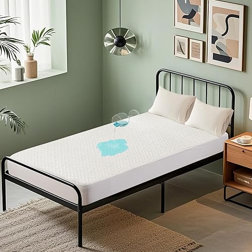 Miniatura 11 de BEDLORE Protector de colchón Queen, funda de colchón impermeable y silenciosa con bolsillo profundo para colchones de 6 a 18 pulgadas, protector de