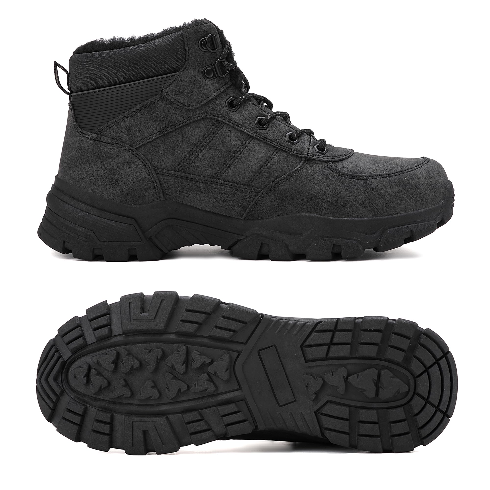 ARRIGO BELLO Stivali Uomo Invernali Scarpe Invernale Scarponcini Neve Stivaletti Antiskid Caldo Trekking Montagna Boots Taglia 41-46