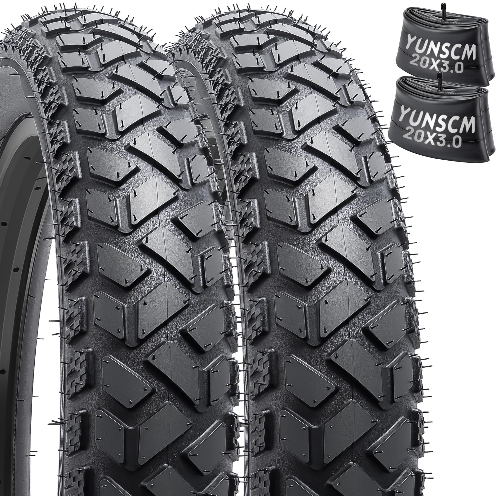 Amazon | YunSCM 2本セット,20 3.0 タイヤ,20x3.0 自転車タイヤ + 