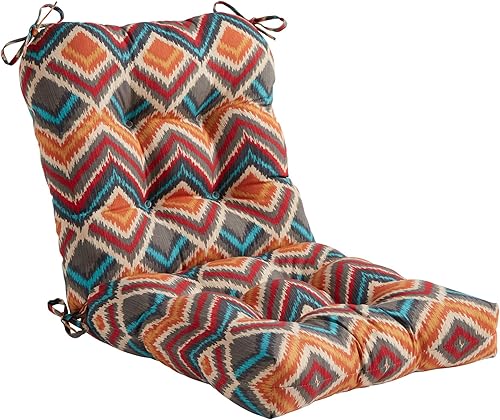 South Pine Porch Cojín para asiento y respaldo al aire libre, cheurón surreal