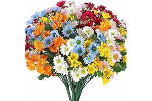 Artificial Silk Daisy Flowers,6 Bundle Silk Daisy, Artificial Daisy for Home Decoration