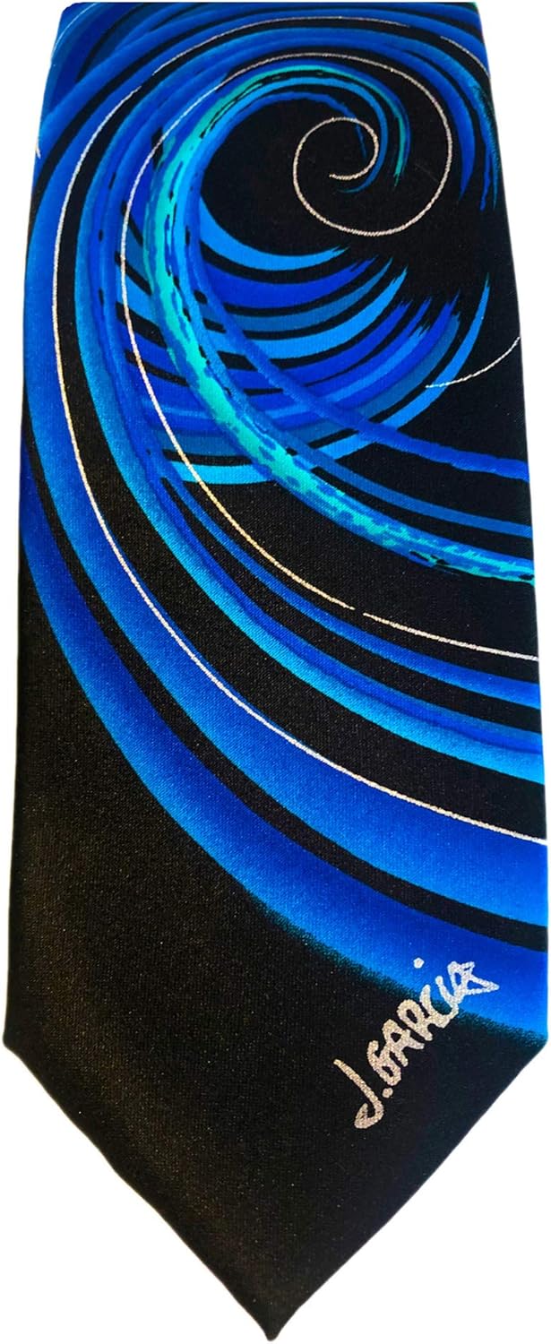 Jerry Garcia Collector's Edition Men's Emerging Elephant Swirl Vortex Artwork Neck Tie