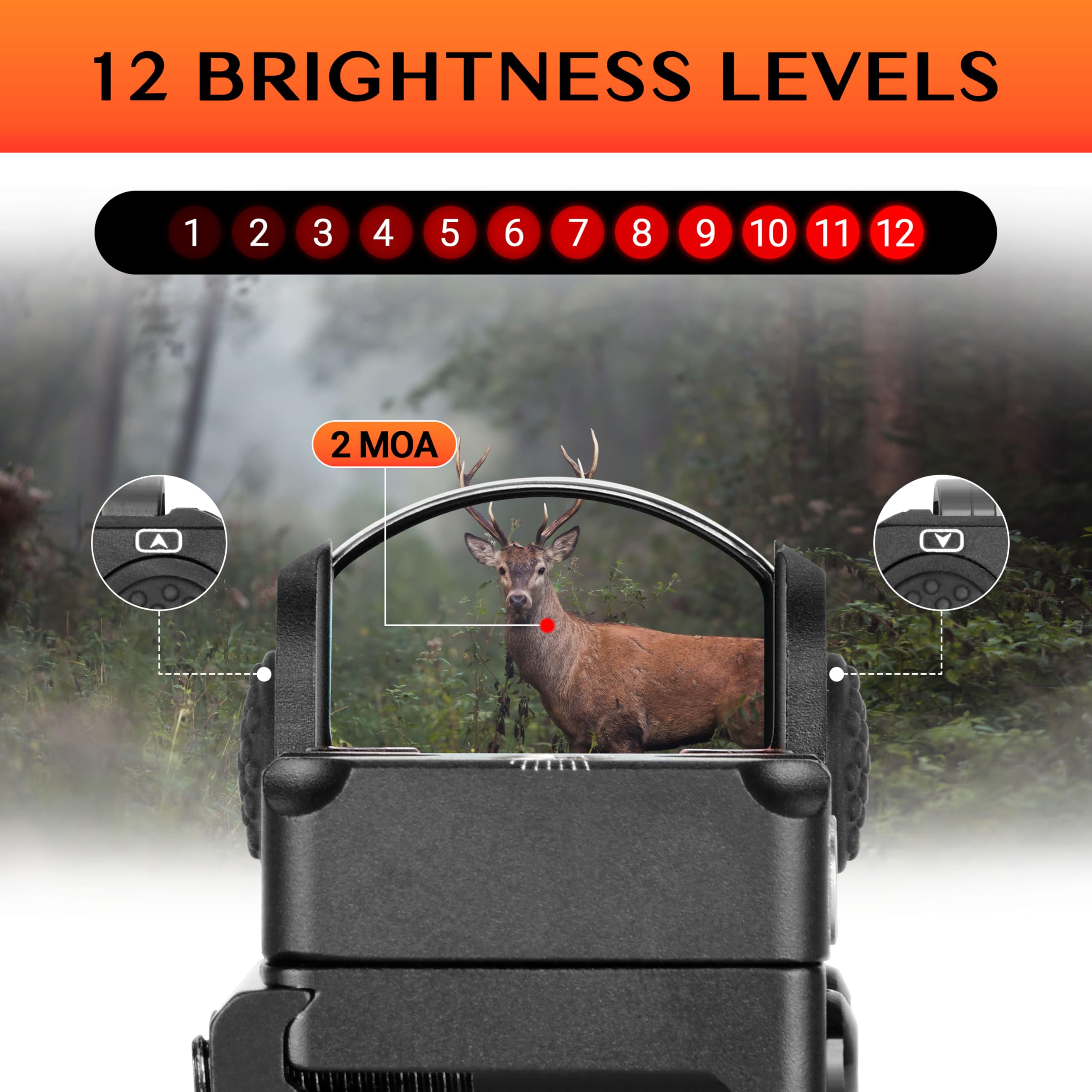 Amazon.com: Aomekie RMR Red Dot Sight 2 MOA Adjustment for 22mm