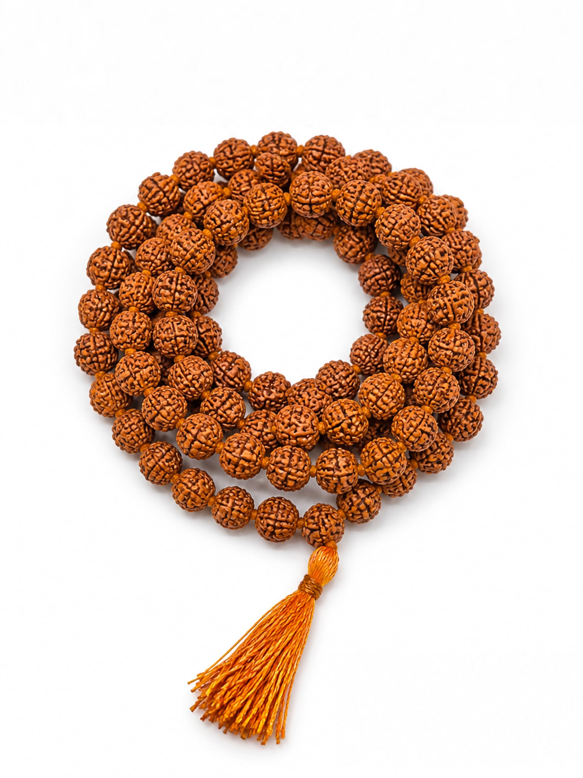 5 Mukhi Rudraksha Mala 108 Panchmukhi Beads with Certificate 12mm | Original Rudraksh Japa Mala | 31 Inch Spiritual Necklace for Men & Women | Meditation, Yoga & Puja Beads-image-34