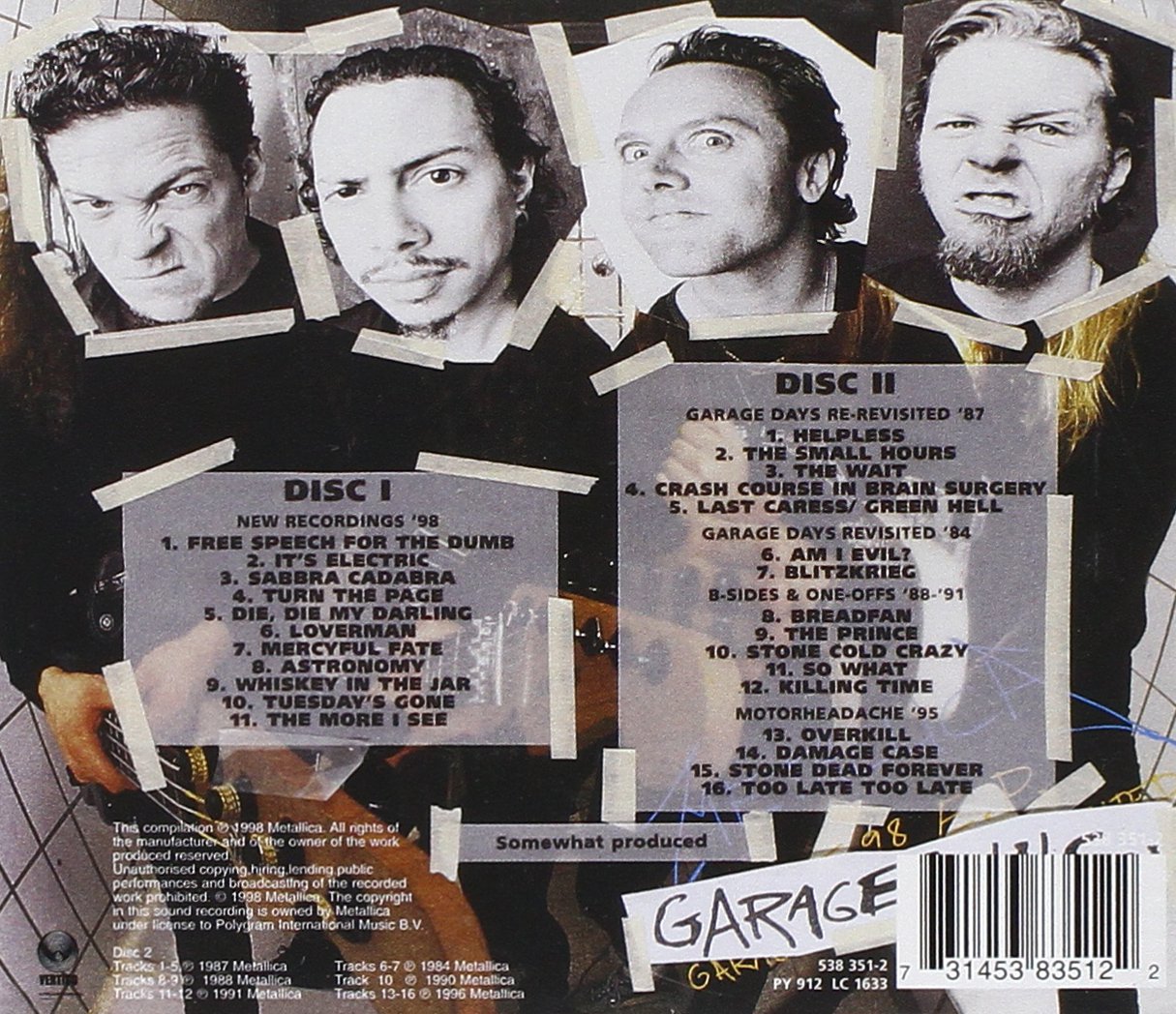 Image secondaire de Compilation Garage Inc. de Metallica - 2 Disques