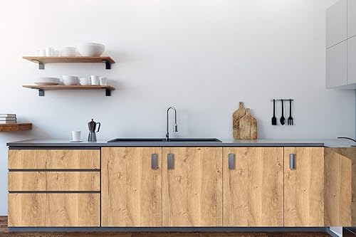 Miniatura 2 de d-c-fix 346-0668 Película autoadhesiva decorativa, roble Ribbeck, rollo de 17 x 78 pulgadas