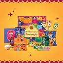 GO DESi Rakhi Set For Brother - 18 Items | Fun Gift Box | Evil Eye Stone Rakhi by Japam | Dark Choco Kaju Katli | Roli Chawal Set | Desi Popz | Coconut Barfi | Fruti Twist | Rakhi For Brother| Gifts for Raksha Bandhan | Raksha Bandhan Gift Hamper gallery image