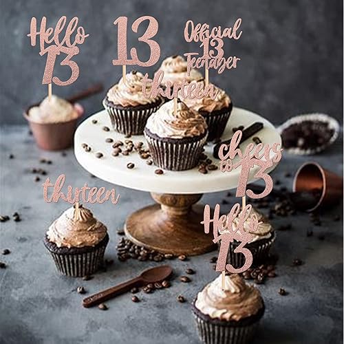 Vista 53 de 30 piezas de decoración negra para cupcakes de cumpleaños número 15 con purpurina de quince Hello 15 para cupcakes Mis membrillo a 15 años