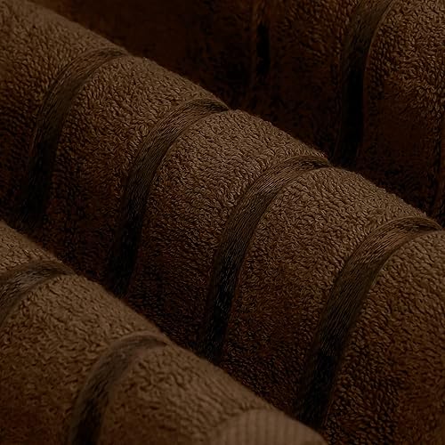 Miniatura 2 de Utopia Towels Juego de 4 toallas de baño de viscosa de gran tamaño, 100% algodón hilado en anillo (27 x 54 pulgadas), altamente absorbentes, toallas