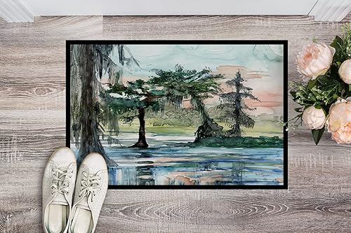 Miniatura 2 de Caroline's Treasures 8985JMAT in The Swamp - Tapete para puerta delantera, 24 x 36 pulgadas, para interiores y exteriores, para entrada,