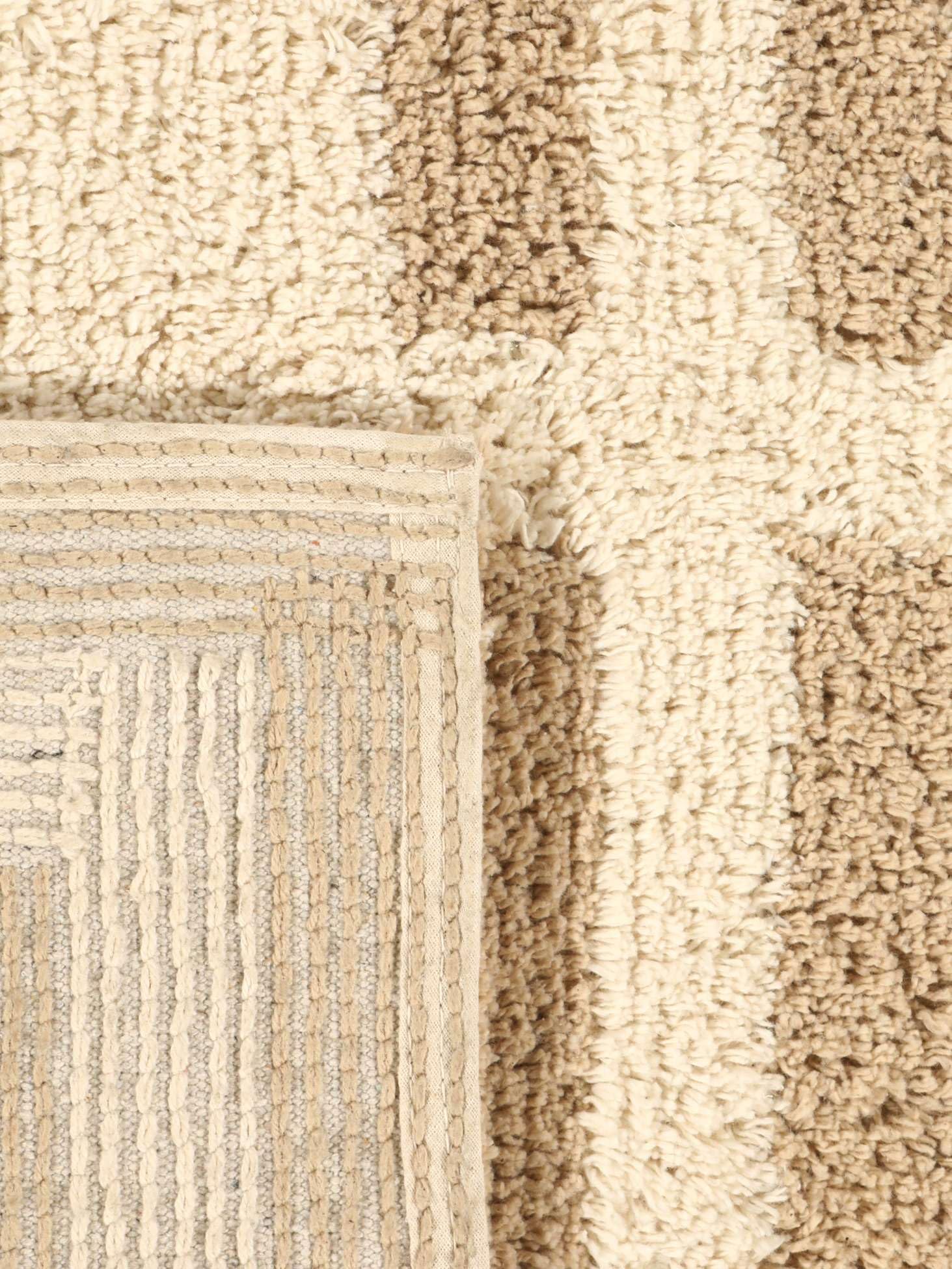 RugVista Chateau Tapis de Bain, Rectangulaire, 70 x 120 cm, Natural/Beige