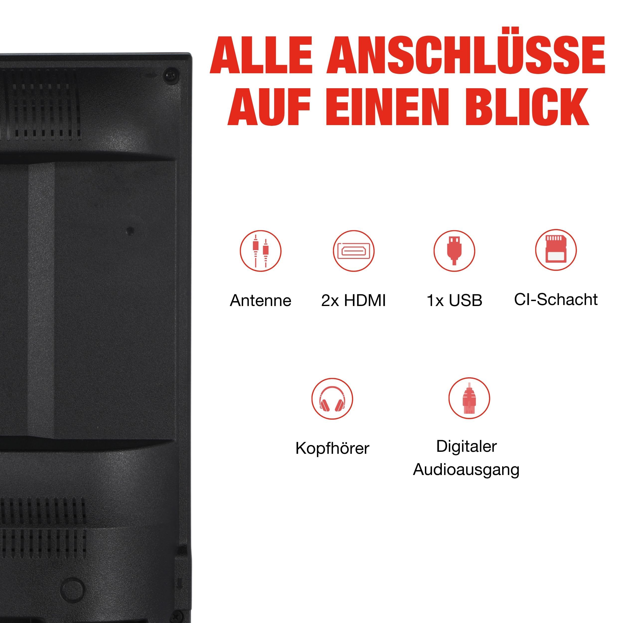 TELEFUNKEN XF40P900S 40 Zoll Fernseher LED TV Full HD (1920x1080 Pixel) mit 100 cm Bildschirmdiagonale und integriertem Triple-Tuner (2026)