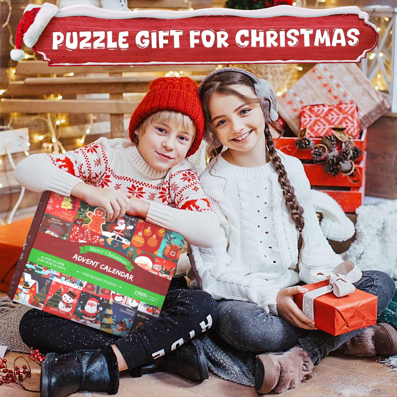 CALENDARIO AVVENTO ROMPICAPO, Calendario Dell'Avvento 2025 Con Puzzle