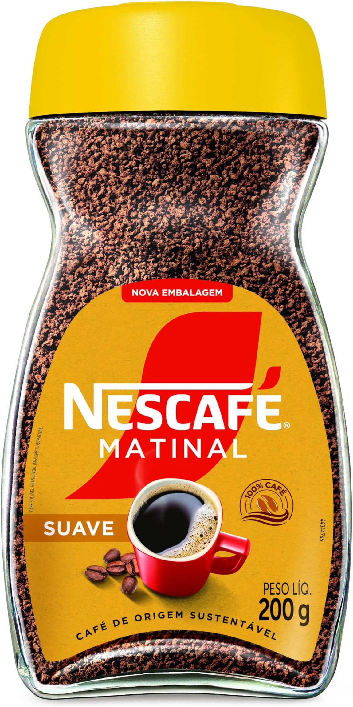 Matinal Jiva Instant Coffee - 200 Grams, Ground, Glass Bottle
