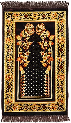 Miniatura 22 de Alfombra de oración musulmana, alfombra de oración islámica fina de felpa suave, Janamaz, Sajada, alfombra de oración, regalo islámico, alfombra de