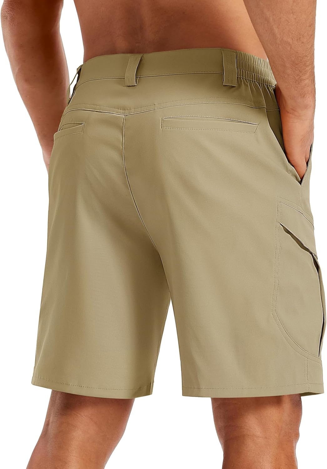 TACVASEN Mens Cargo Hiking Shorts 7" Quick Dry Stretch Tactical Work Shorts for Men Outdoor Casual Summer with 6 Pockets