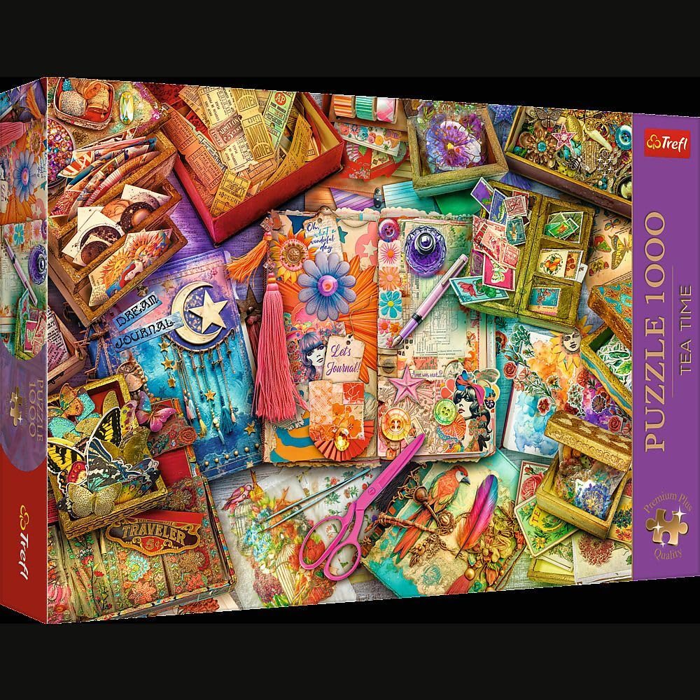 Trefl Tea Time: The Journaler's Desk 1000 Piece Puzzle