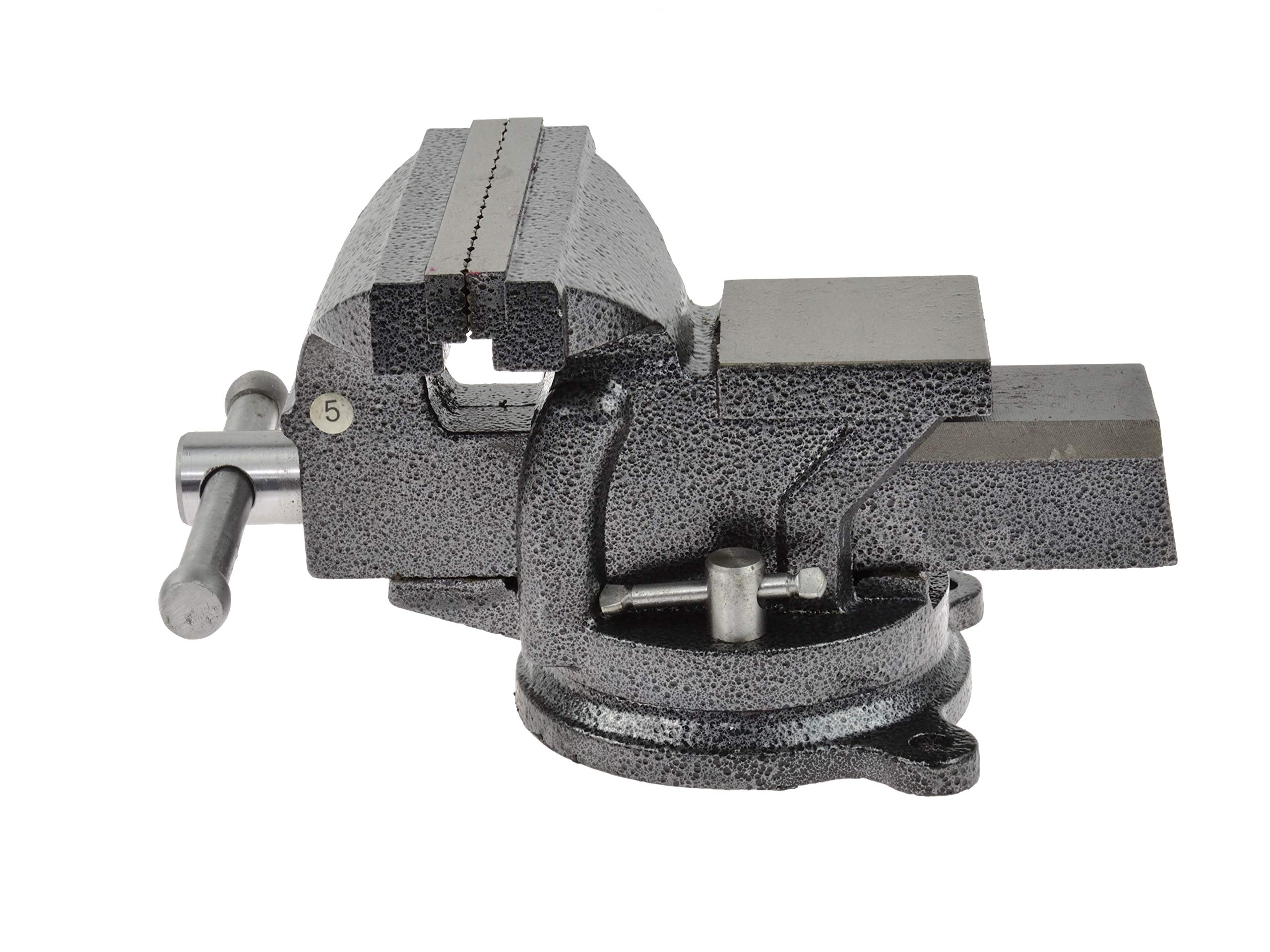 BSD Morsa da Banco in Ghisa - Morsa con Base Girevole, Morsa da Tavolo 125mm (5”) - 6kg