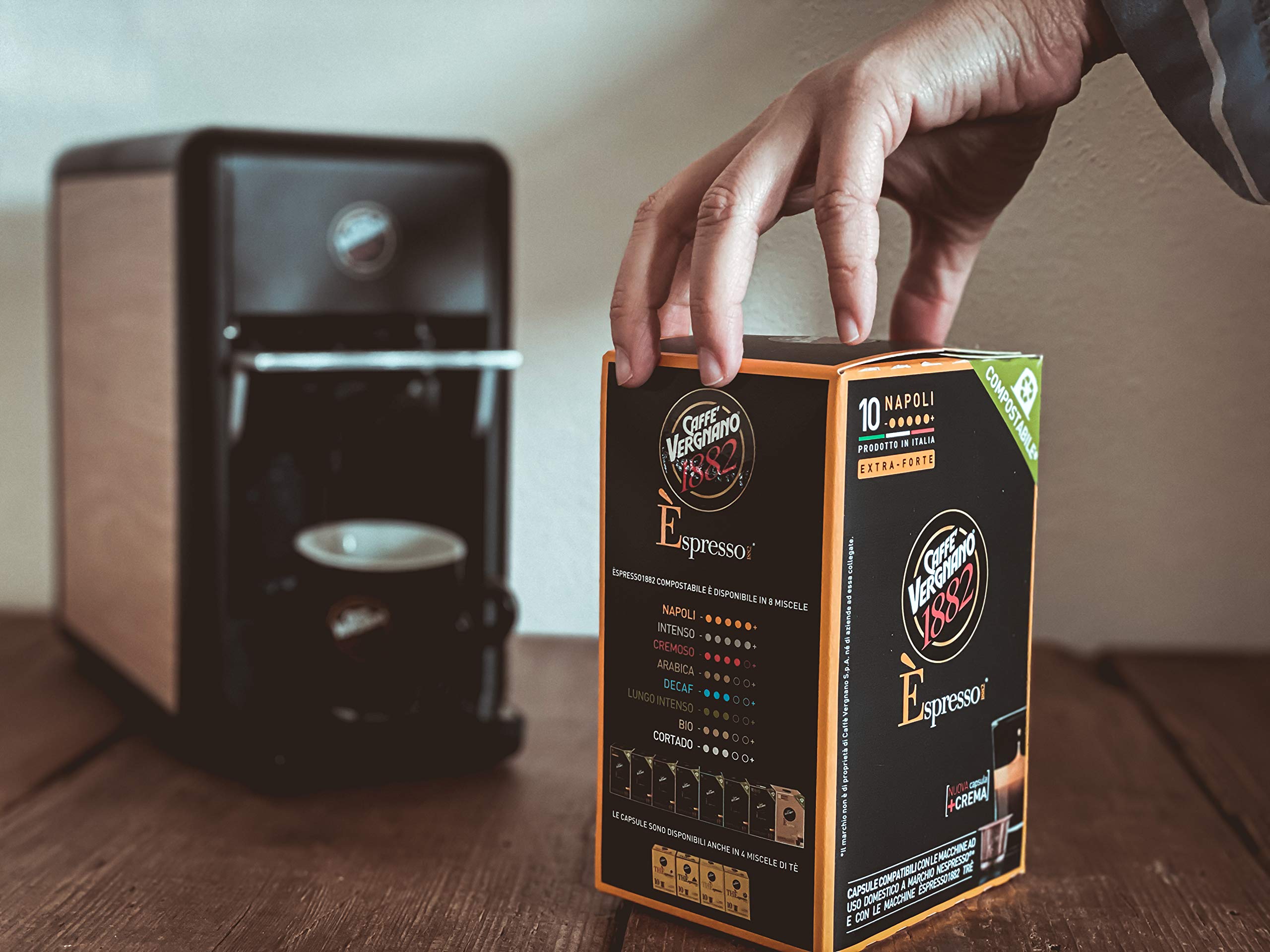 Caffe Vergnano Napoli Cápsulas compatibles con Original Line Machines por Nespresso 60 cápsulas (6 paquetes – 10 cápsulas cada uno)