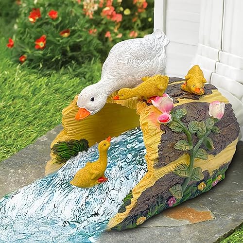 Vista 9 de Teaeeno Extensión decorativa de canalón de pájaros, extensor de bajante de 3 x 4 pulgadas, escultura de bloque de salpicaduras para decoración al