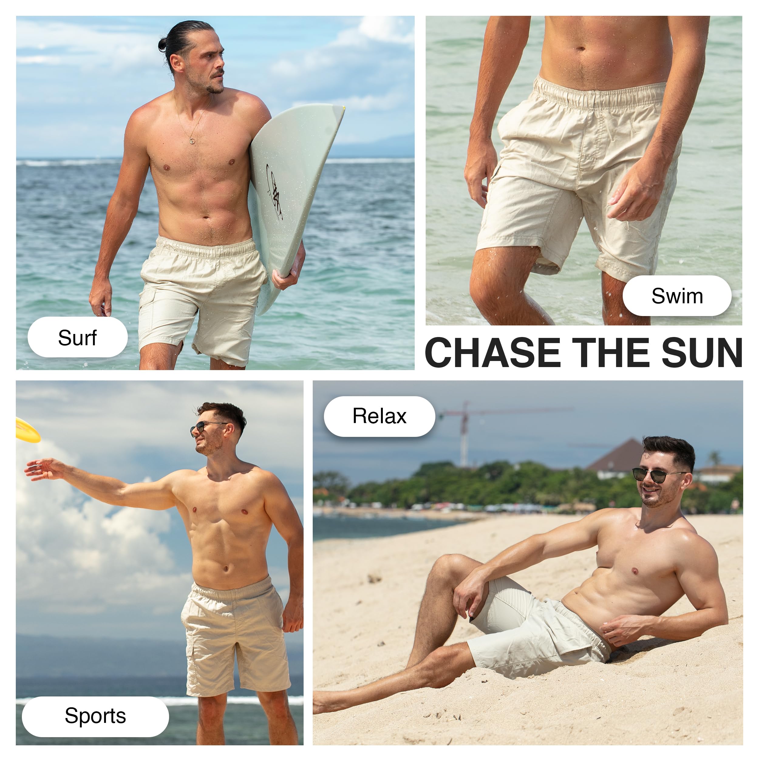 Kanu Surf Havana Men's Swim Trunks Quick Dry Swim Shorts Bathing Suit Men, 5.5 To 7" Inseam (Regular and Extended Bañador para Hombre Hombre
