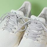 Stepace 2 Paires de Lacets Arrondis de 60cm Pour Baskets, Longueur 200cm 18 Couleurs, Lacets de Chaussures Gris 120cm - 2