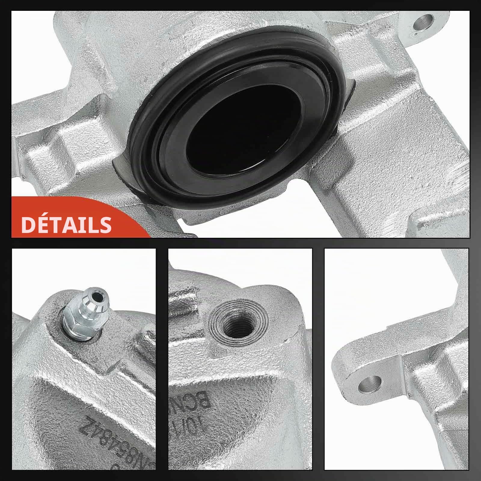Frankberg 2 étriers de frein avant 68003697AC, 68003707AC | Compatible avec: Boussole MK49, Nitro, Voyage, Freemont 345, Wrangler III JK, Grand Voyager V RT, Cherokee KK