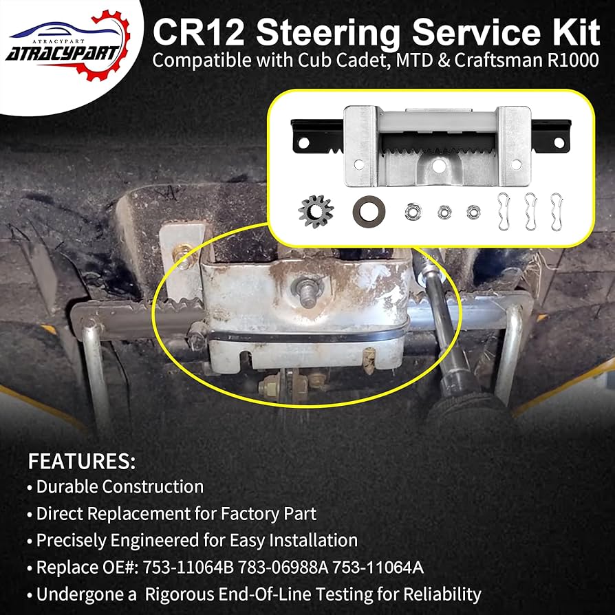 Amazon.com: 753-11064B CR12 Steering Service Kit Pinion Rack