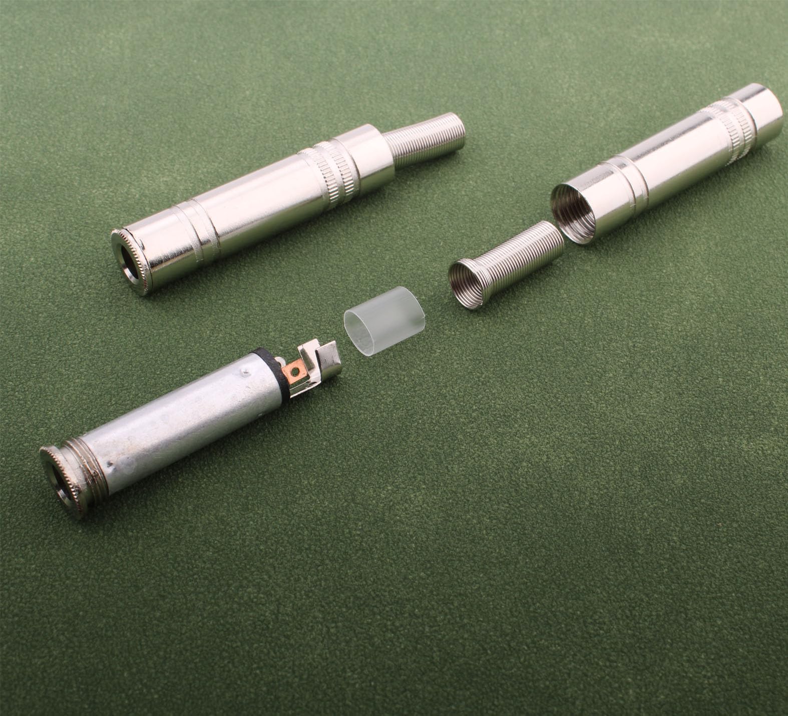 RUNCCI-YUN 6,35mm 1/4 Inch Female Guitar Input Jack, 6,35mm TRS Stereo Panel Mount Socket - Image 4