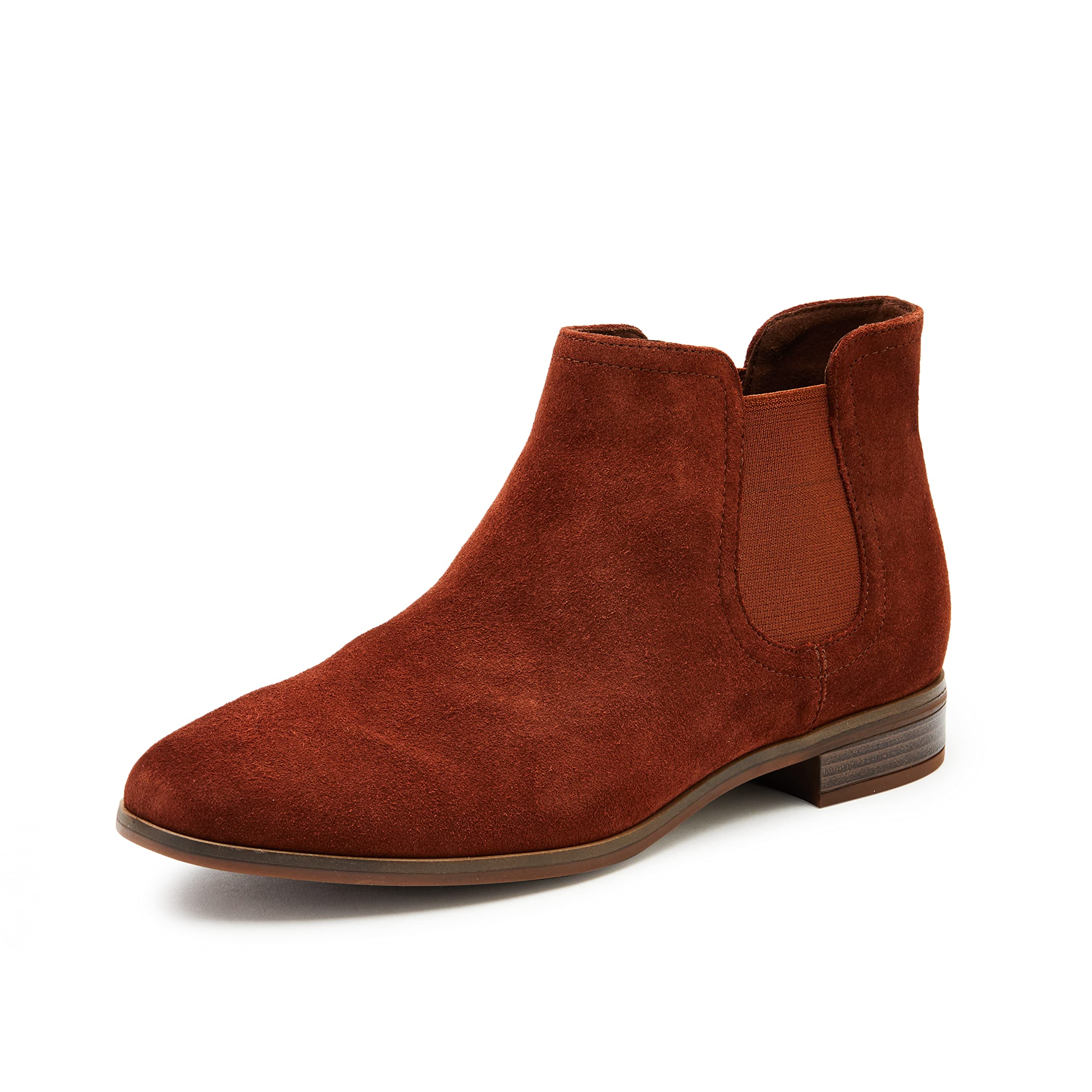 Clarks Womens Red Trish Chelsea Mahogany (B08TCFBF6H) Amazon Price History, Amazon Price Tracker