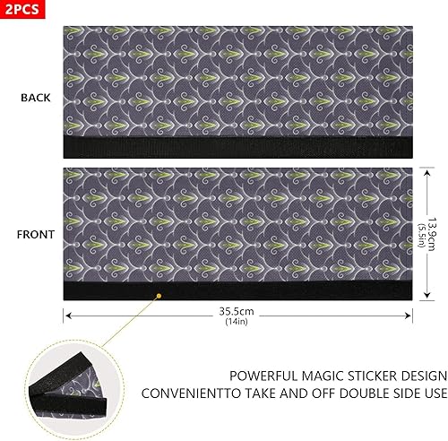 Miniatura 3 de ElliTarr Juego de 2 fundas para manijas de puerta de refrigerador, hechas a mano, protector de decoración para nevera, horno, lavavajillas,