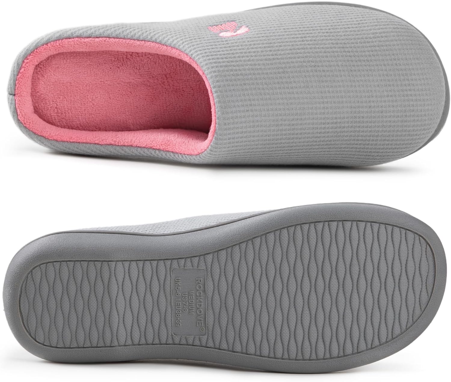 RockDove Women's Original Two-Tone Memory Foam Slipper - Image 3