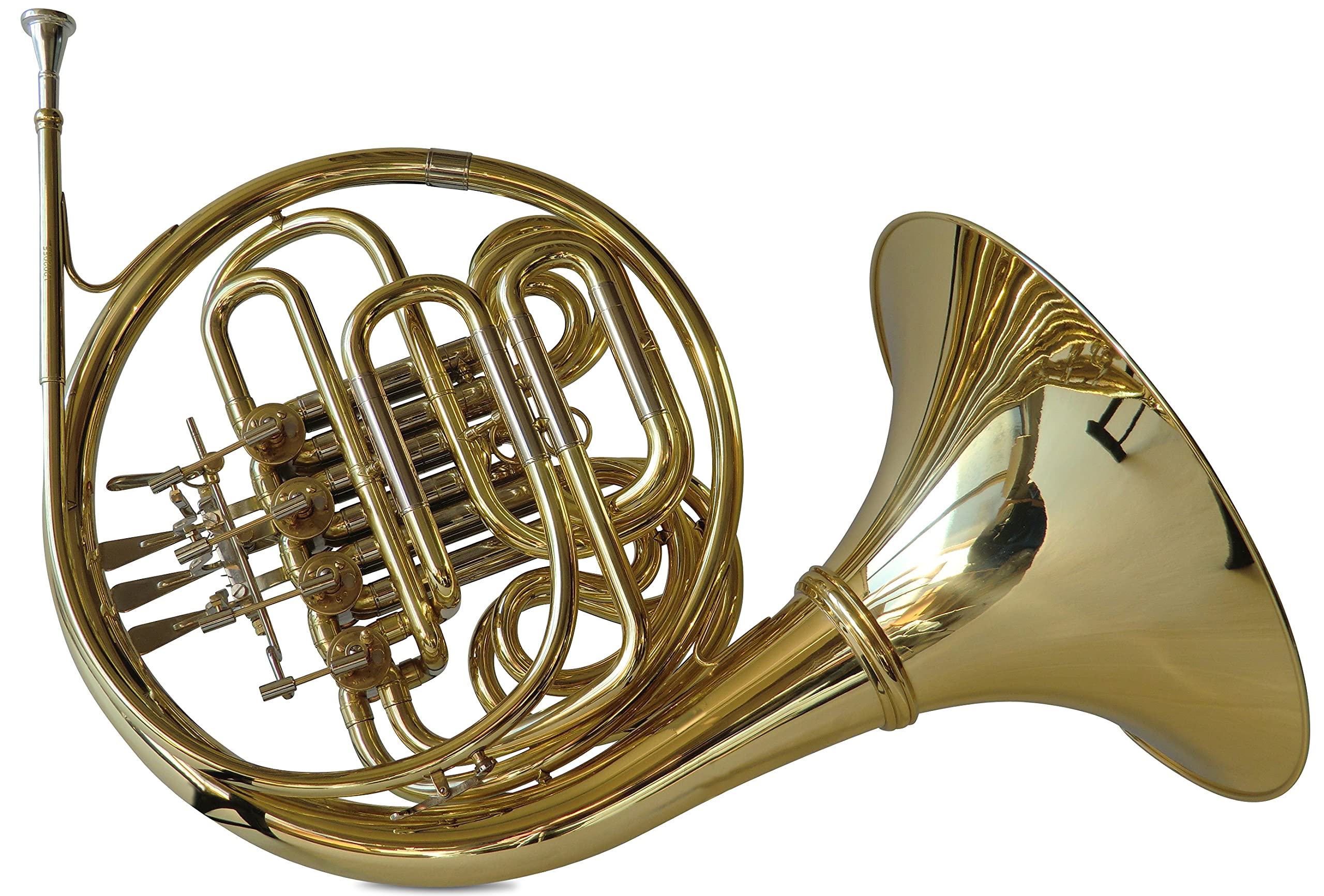 Waldhorn/Doppelhorn in Bb/F, Gold/Silber inkl. Luxus-Hartschalenkoffer und Zubehör, Neu